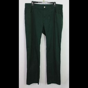 COLUMBIA GREEN REGULAR FIT MENS 38/34 COTTON BLEND PANTS LIGHT WEIGHT